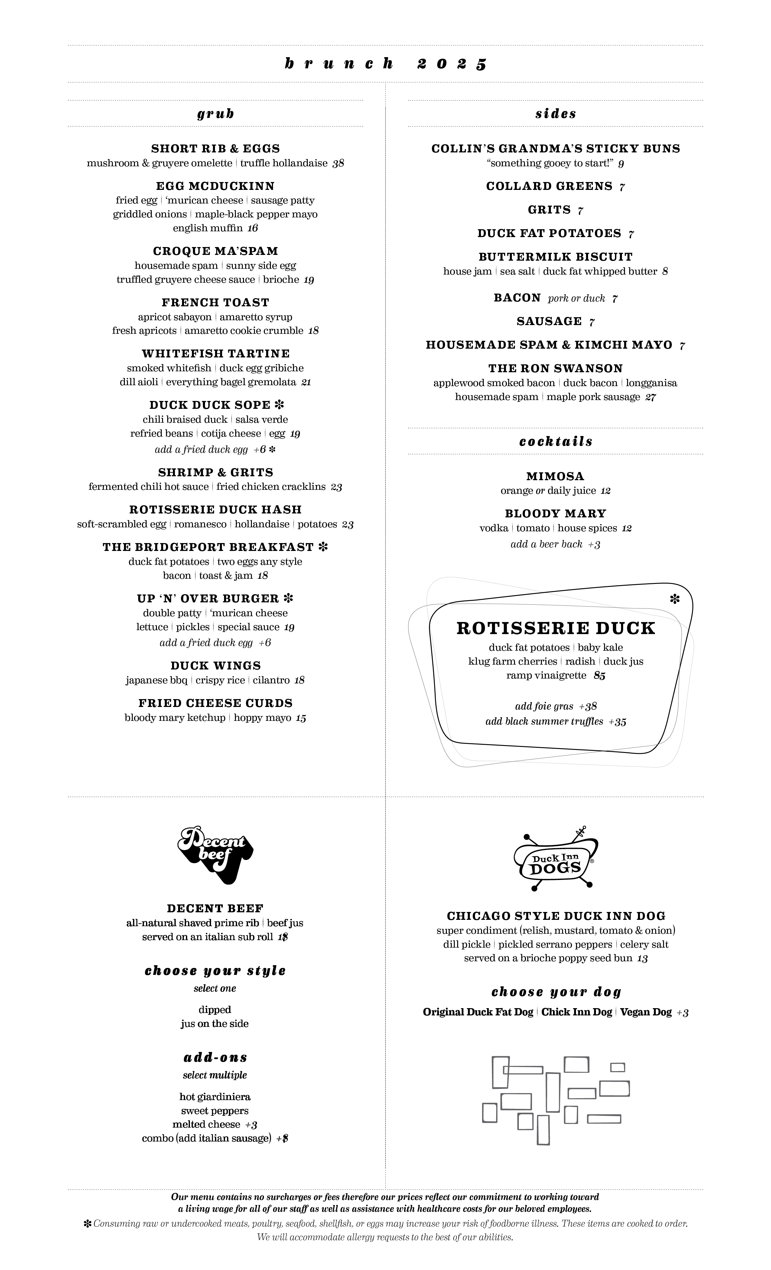 Brunch Menu